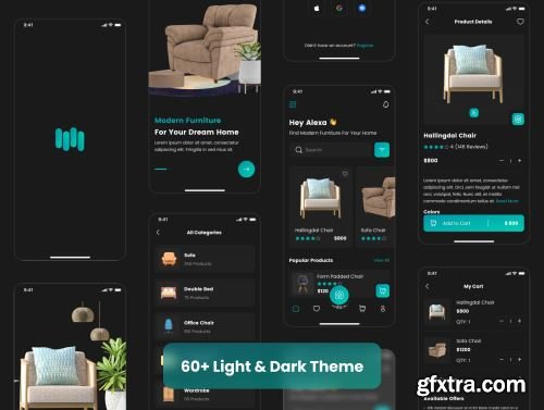 Furniture Store App UI Kit Ui8.net