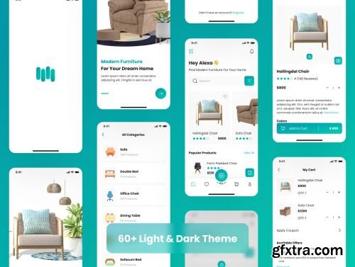 Furniture Store App UI Kit Ui8.net