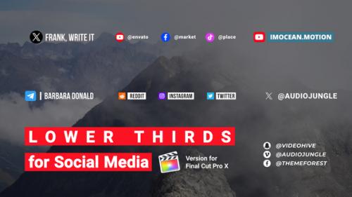 Videohive - Lower Thirds for Social Media | Final Cut Pro - 48606372 - 48606372