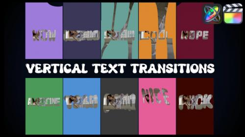 Videohive - Vertical Text Transitions | FCPX - 48614767 - 48614767