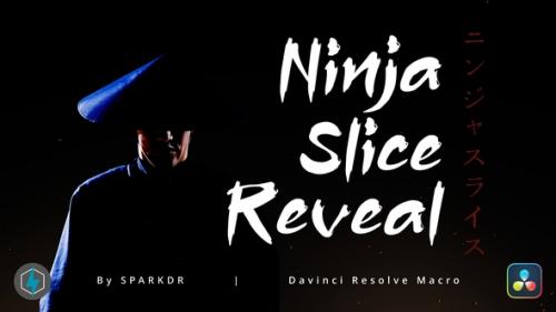 Videohive - Ninja Slice Reveal Effect | Davinci Resolve Macro - 48632269 - 48632269