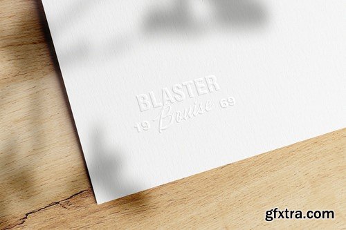 Embossed Logo Mockups on White Paper JWRZMEN