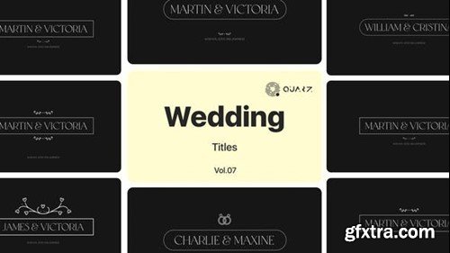 Videohive Wedding Titles Vol. 07 48762423