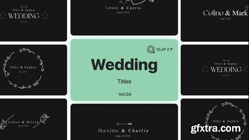 Videohive Wedding Titles Vol. 04 48762394