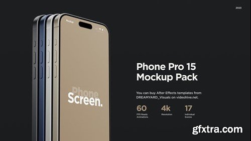 Videohive Phone Pro15 Mockup Pack 48777787