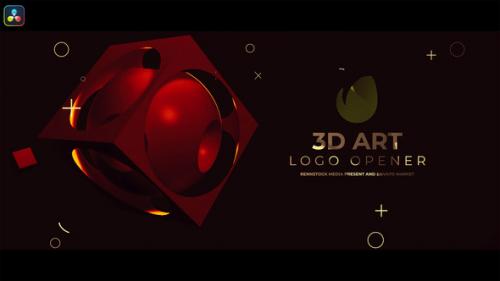 Videohive - 3d Art Colorful Logo Opener 0.2 - 48652840 - 48652840