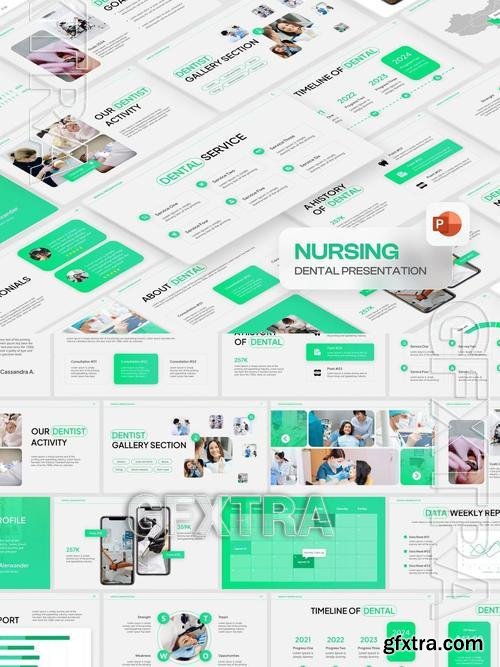 Nursing Dental PowerPoint Template 4QXHS3P