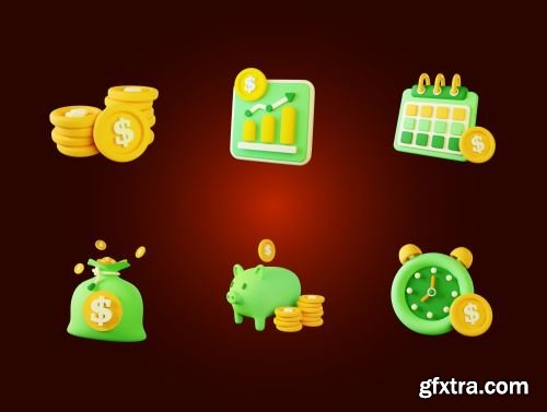 Finance - 3D Icon Pack Ui8.net