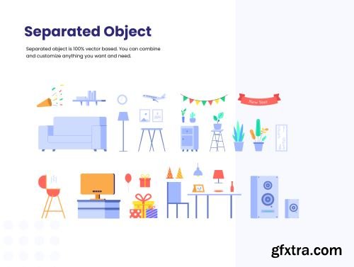 Family Party Illustrations KIT Ui8.net