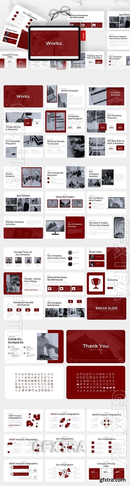 Workz - Business PowerPoint Template 7SWEWCM