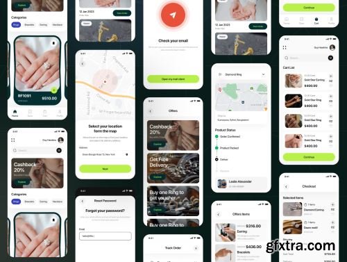 Filllo Jewellery Shop App UI Kit Ui8.net