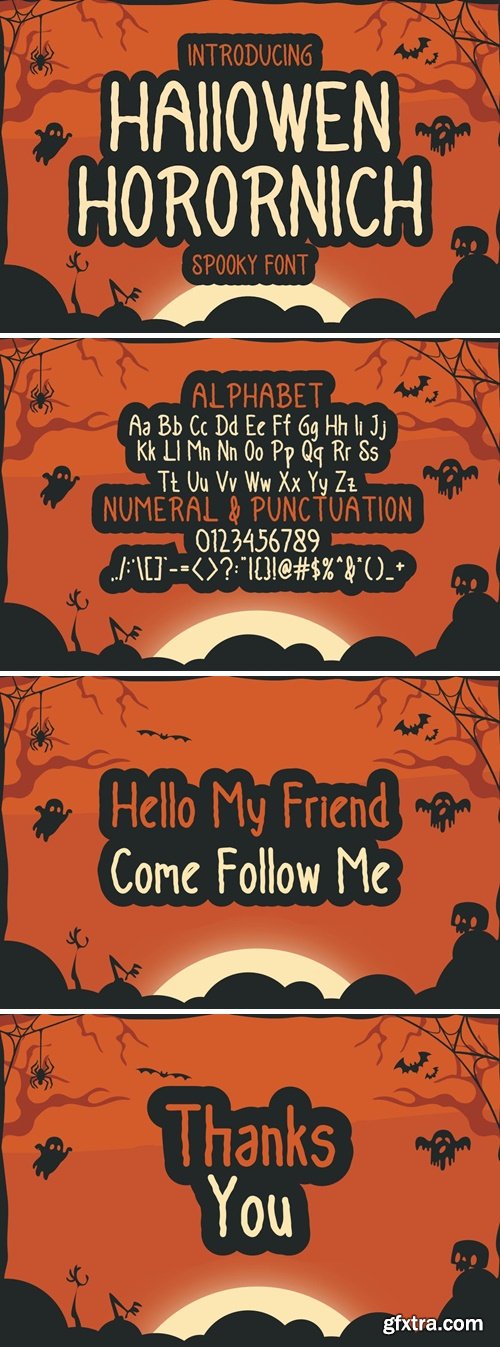 Halloween Horornich - Spooky Font