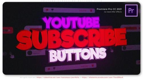 Videohive - Youtube Subscribe Buttons PACK - 48660692 - 48660692