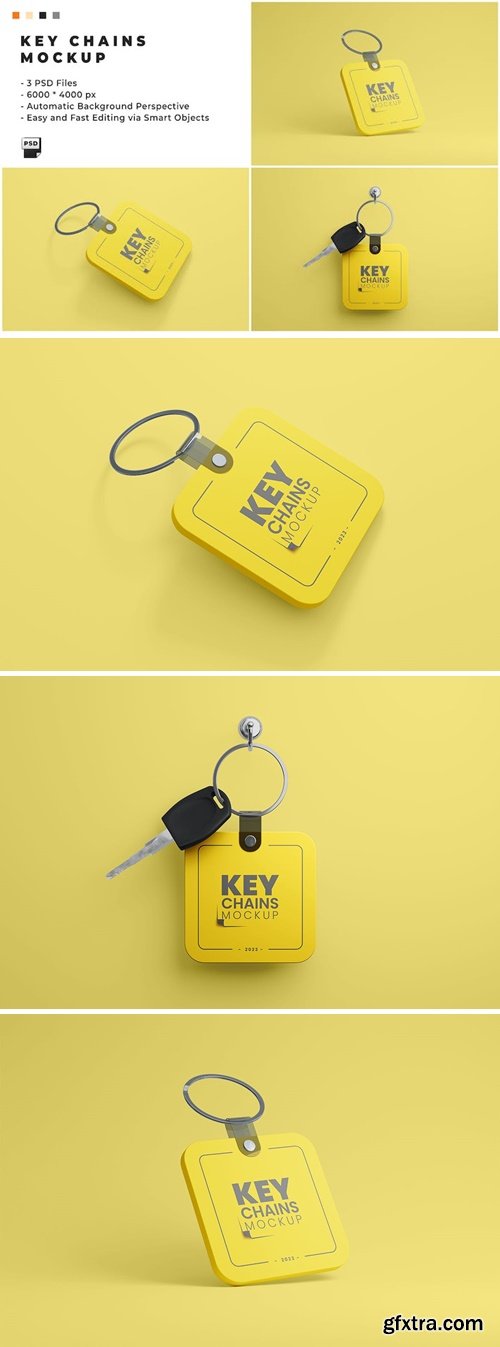 Key Chains Mockup HLPL9U9