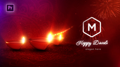 Videohive - Diwali Festival Logo Reveal - 48662064 - 48662064