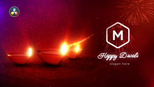 Videohive - Diwali Festival Logo Reveal - 48662108 - 48662108