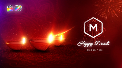 Videohive - Diwali Festival Logo Reveal - 48662192 - 48662192