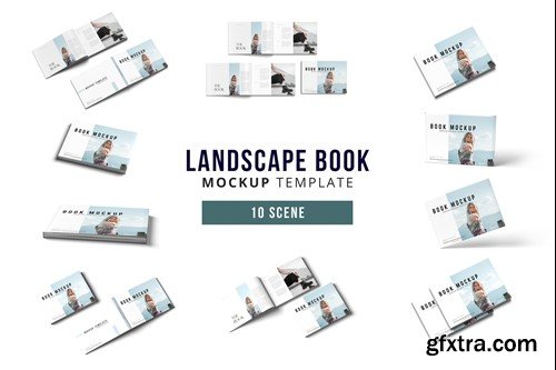 Landscape Book Mockup Y22FY92