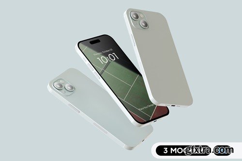 Blue iPhone 15 Mockup ZH67926