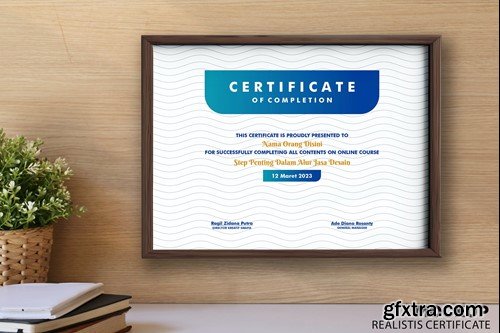 Certificate Mockup XPRPSCF