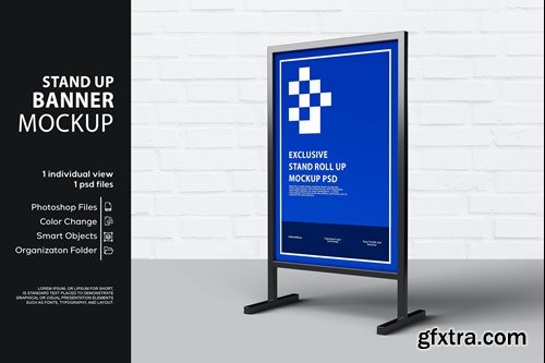 Stand Up Banner Mockup SR64VC7