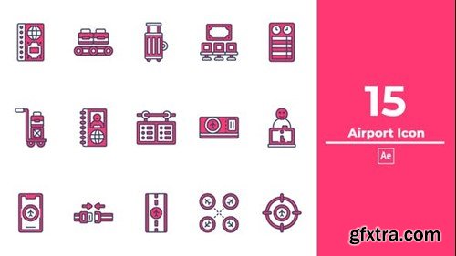 Videohive Airport Icon After Effect 48816499