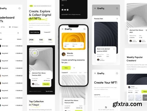 Enefty - NFT Website UI Kit Ui8.net