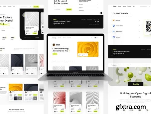 Enefty - NFT Website UI Kit Ui8.net