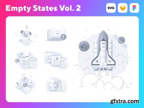 Empty State Icons 2 Ui8.net