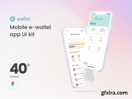 E Wallet : Money Transfer Mobile UI Kit Ui8.net