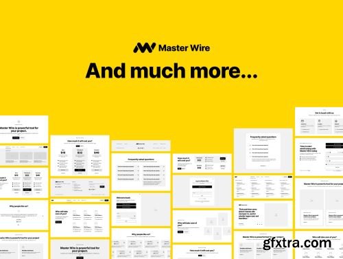 Wireframe Kit - Master Wire desktop v1.0 Ui8.net