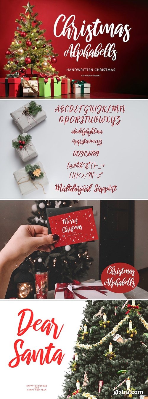 Christmas Alphabells - Handwritten Font