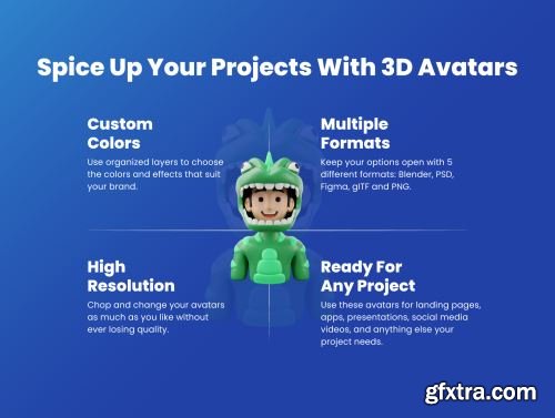 30 3D Avatar and Character Icon Set Vol 1 Ui8.net