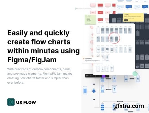 UX FREE Flow chart kit 3.0 for Figma Ui8.net