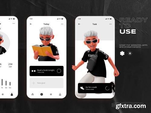 Urban Vibes - 3D Character Set Ui8.net