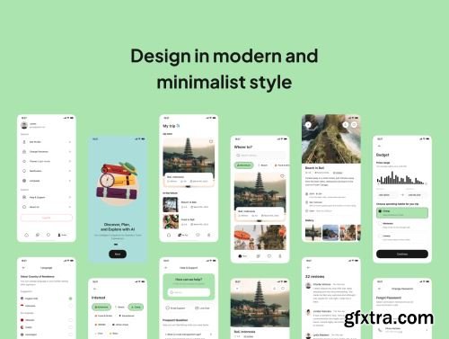 TRIPERZ - AI Trip Planner App UI Kit Ui8.net