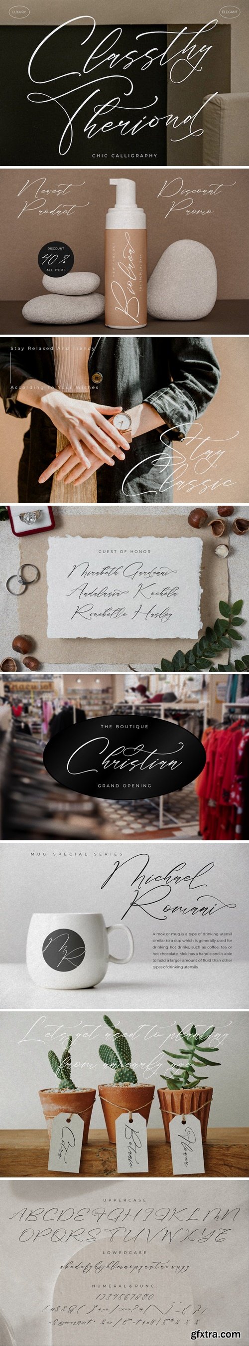 Classthy Theriond Chic Calligraphy Font