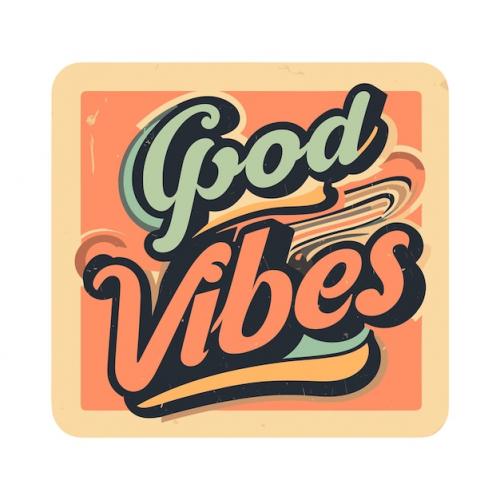 Premium Vector | Retro groovy lettering good vibes text in hippie style vintage 70s positive vibes peace concept flat vector illustration eps 10 Premium PSD