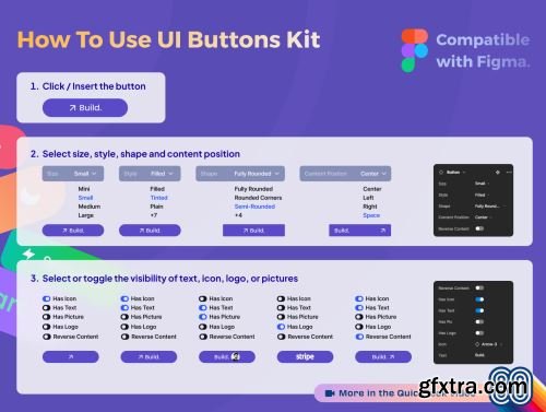 UI Buttons Kit For Figma Ui8.net