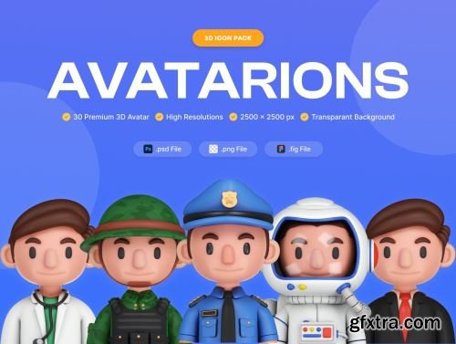 Avatarions - 3D Avatar Profession Ui8.net