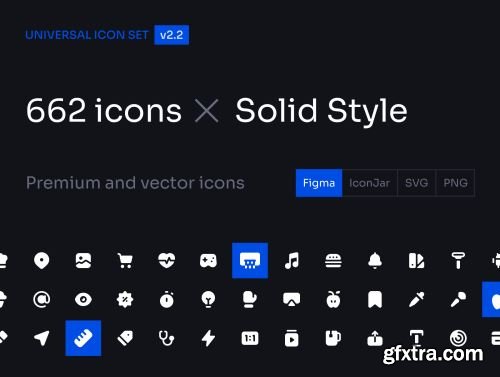 Universal Icon Set v2.2 | Solid Style Ui8.net