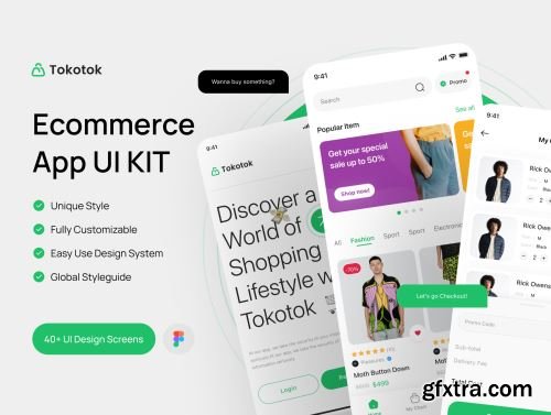 Tokotok - Ecommerce App UI KIT Ui8.net