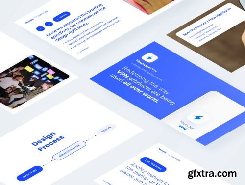 Thunder - A Premium Pitch Deck Presentation Kit for VPN Mobile Apps Ui8.net