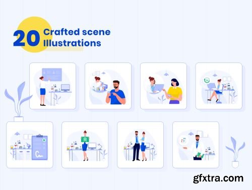 Science and Laboratory Illustrations Ui8.net