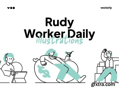 Rudy Worker Daily Illustrations Ui8.net