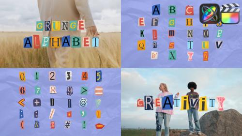 Videohive - Grunge Alphabet for FCPX - 48673877 - 48673877