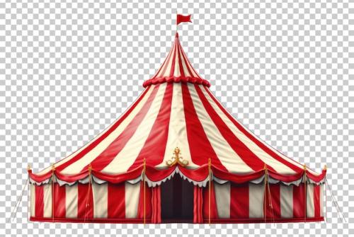 Premium PSD | Circus tent isolated on transparent background Premium PSD