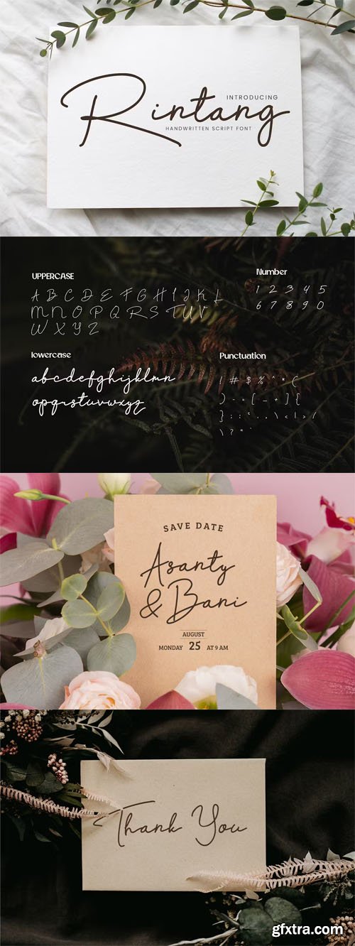 Rintang - Handdwritten Signature Sctipt Font