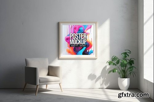 Blank Poster Mockup E8MXMM5