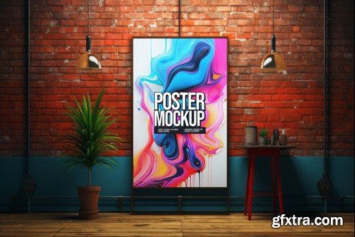 Wall Poster Mockup SEQZT76